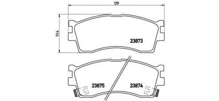 BREMBO P30016 Колодки торм.передние