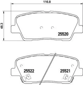 BREMBO P30081 Колодки торм.