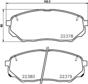 BREMBO P30086 Колодки торм.передние Kia Sorento 15>