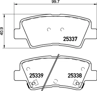 BREMBO P30094 Колодки торм.задние Kia Rio IIISephiaShuma, Hyundai Solaris Accent 1.41.61.8i 10>