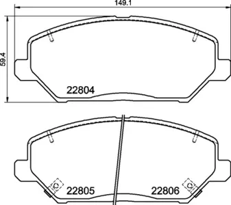 BREMBO P30110 Колодки торм. Hyundai i30 17- Kia Ceed 18- передние