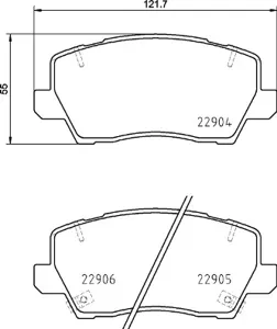 BREMBO P30114 Колодки торм.