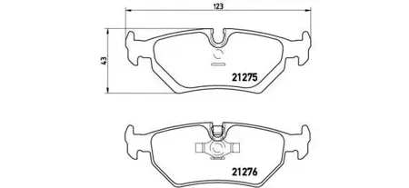 BREMBO P36008 Колодки торм. GM Lanos Nexia Astra F Corsa B Vectra A -00 передзадн.