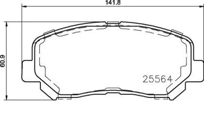 BREMBO P37019 Колодки торм.