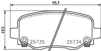 BREMBO P37020 Колодки торм.