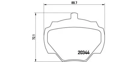 BREMBO P44001 Колодки торм.задние GDB974=FDB844 Land Rover RangeR 3.53.9 70-85