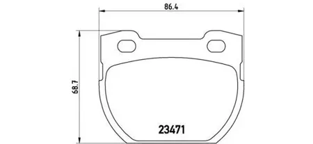 BREMBO P44006 Колодки торм.задние =GDB1666 [SFP000250] Land Rover Defender 3.9i2.5TD 98>