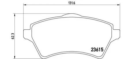 BREMBO P44011 Колодки торм.передние =822 00=FDB1473=224023 Land Rover Freelander 1.8i2.5i2.0TD4 00>