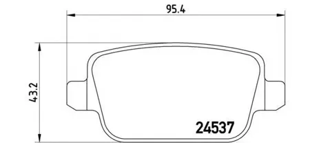 BREMBO P44017 Колодки торм.задние =1256 00 [LR003657] Land Rover Freelander 3.2i 06>