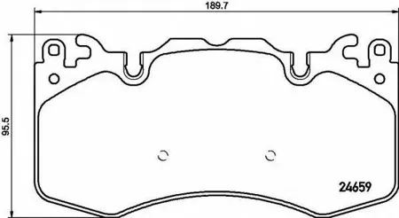 BREMBO P44023 Колодки торм.передние Land Rover Discovery RRRR Sport 5.0 V83.0TD 09>