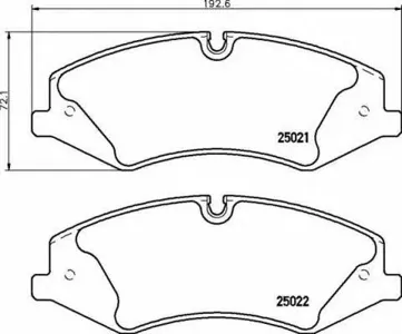 BREMBO P44024 Колодки торм.передние Land Rover Range Rover III Sport 5.0 09>