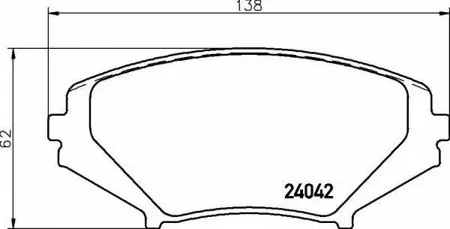 BREMBO P49034 Колодки торм.