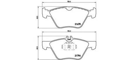 BREMBO P50026 Колодки торм.передние MB W210 2.0T-3.22.5TD2.7CDi 96-02