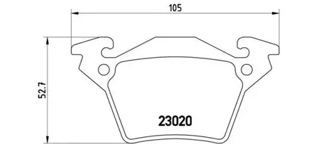 BREMBO P50032 Колодки торм.задние
