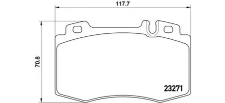 BREMBO P50041 Колодки торм.передние =769 00=780 000B-SX MB W163 3.5-5.04.0CDiW220 2.8-6.03.2CDi 98>