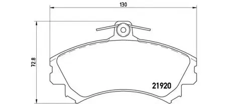BREMBO P50055 Колодки торм.передние