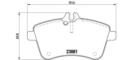 BREMBO P50057 Колодки торм.передние MB W169 2.0CDi OM640.941 04>