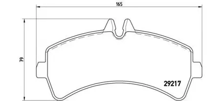 BREMBO P50060 Колодки торм.задние [2E0698451A] MB Sprinter , VW Crafter 50 2.5TDi 06>
