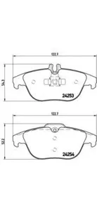 BREMBO P50068 Колодки торм.задние =1305 00=FDB1980 [0054200720] MB W204 1.8-3.5 07>