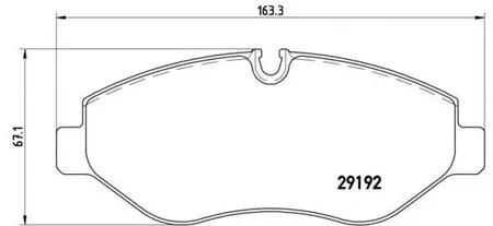 BREMBO P50085 Колодки торм.передние MB Sprinter 209CDi-324CDi, VW Crafter 3035 2.5TDi 06>