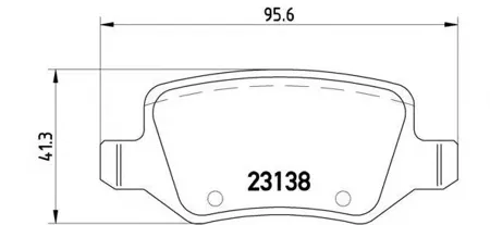 BREMBO P50090 Колодки торм.задние