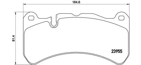 BREMBO P50092 Колодки торм.задние W211 E200-E500E55AMG 702->