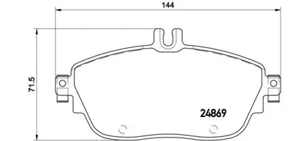 BREMBO P50093 Колодки торм.передние MB W176W246 1.5-2.2iCDi 11>