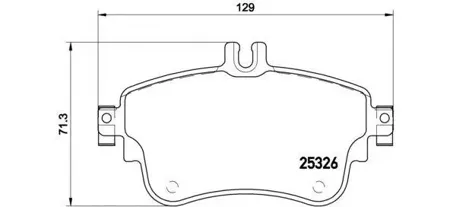 BREMBO P50094 Колодки торм.передние MB W176W246 180 11>