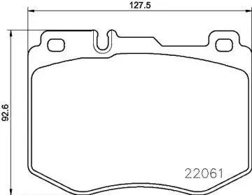 BREMBO P50120 Колодки торм.передние Mercedes (BBDC) E-CLASS (W213) 0116-> Mercedes -BEN