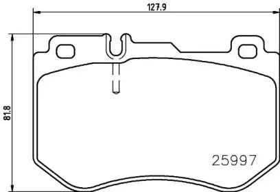 BREMBO P50123 Колодки торм.передние MB W205 1.6-2.2iD 13>