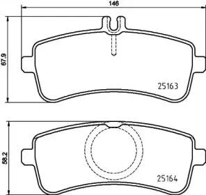 BREMBO P50132 Колодки торм.