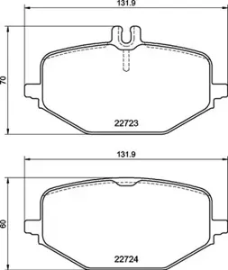 BREMBO P50161 Колодки торм.задние MB W463C167 AMG 18>
