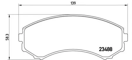 BREMBO P54029 Колодки торм.передние Mazda MPV 2.63.02.5TD 92-99, Mitsubishi Pajero 3.5GDi 00>