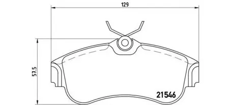 BREMBO P56022 Колодки торм. Nissan Almera Primera 90-05 1.5-2.01.5-2.0 Diesel перед.