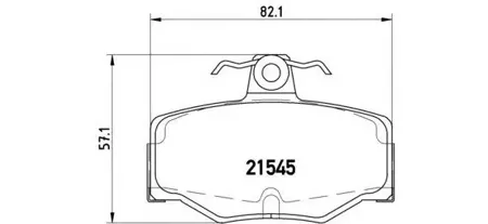BREMBO P56024 Колодки торм.задние =GDB3092=571421B Nissan Primera P10P11 1.6-2.02.0TD 90>