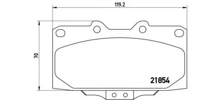 BREMBO P56034 Колодки торм.передние =GDB3131=D1199M-01 Nissan 200 2.0i 16V 94>