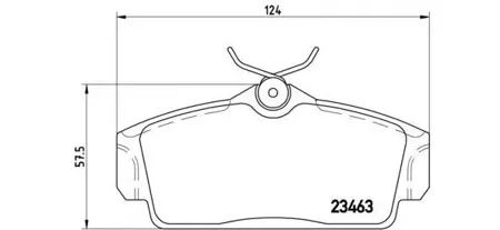 BREMBO P56036 Колодки торм.передние =GDB3168=FDB1096 Nissan Primera 1.6i-2.0i2.0TD &16V 96-02