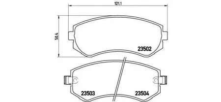 BREMBO P56039 Колодки торм. дисковый тормоз