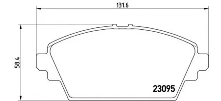 BREMBO P56044 Колодки торм.передние Honda Accord 1.82.02.0TDi, Nissan Primera 98>