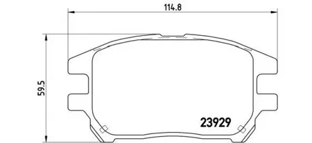 BREMBO P56050 Колодки торм.передние =GDB3379=D2232-01 Lexus RX300 02-03