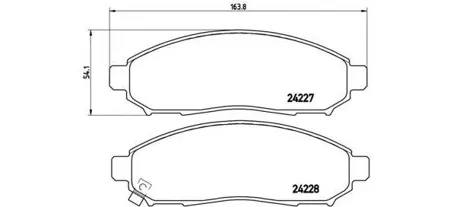 BREMBO P56059 Колодки торм.передние
