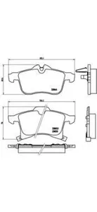 BREMBO P59045 Колодки торм.передние Opel Meriva 1.4-1.7DTi 03>