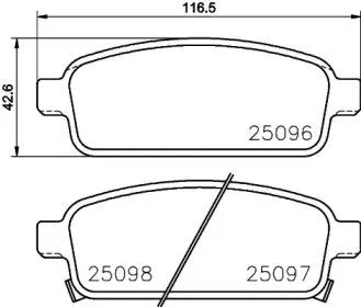 BREMBO P59087 Колодки торм. Chevrolet Cruze 09- Orlando 11- Opel Astra J 10- задние