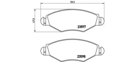 BREMBO P61063 Колодки торм.передние