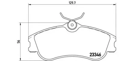 BREMBO P61069 Колодки торм.передние