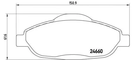 BREMBO P61101 Колодки торм.передние =1323 00 [425393] Peugeot 308 1.4-1.6i 07>