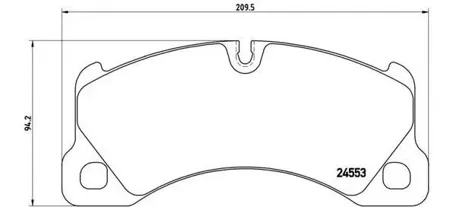 BREMBO P65017 Колодки торм.передние [95535193962] Porsche Cayenne Panamera, VW Touareg 3.2-5.02.5-3.0D 02>