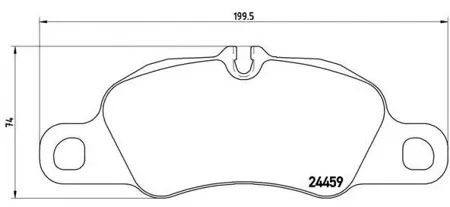 BREMBO P65018 Колодки торм.