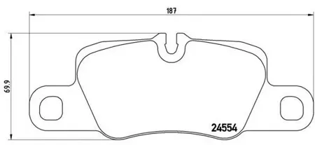 BREMBO P65020 Колодки торм.задние Porsche Panamera 3.64.8S4.8Turbo 10>