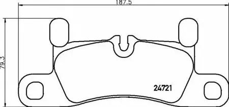 BREMBO P65030 Колодки торм.задние Porshce Cayenne 3.0-4.8 10>
